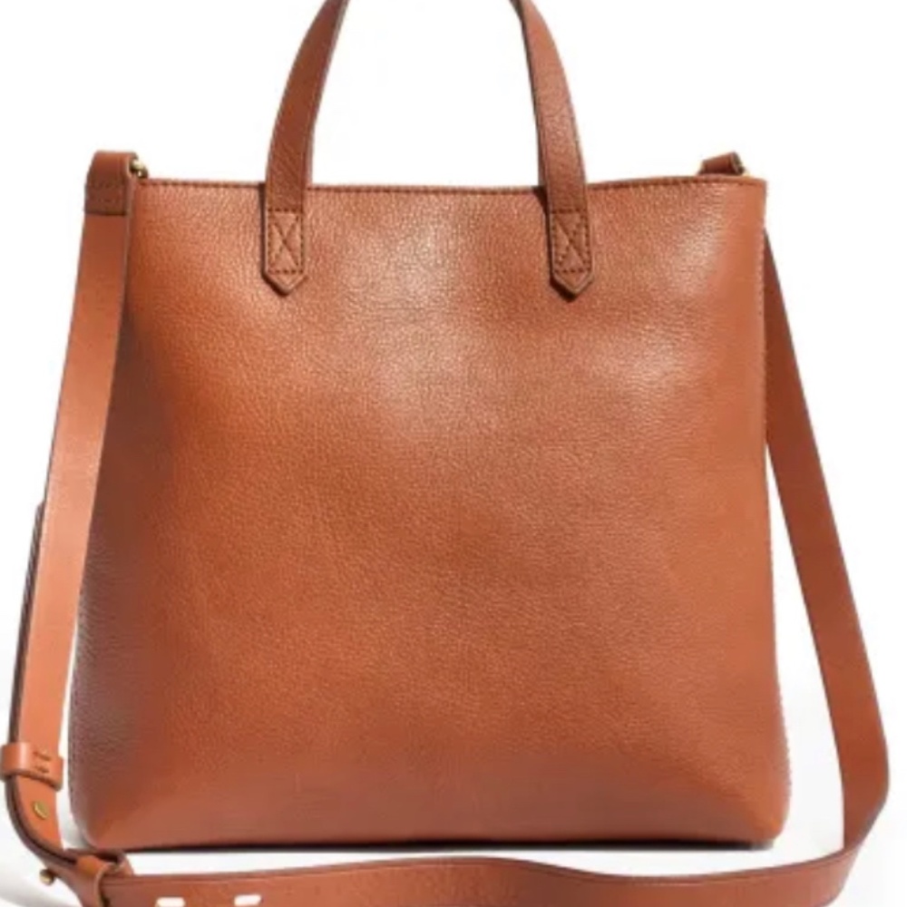 Madewell Small Transport Leather Crossbody Tote